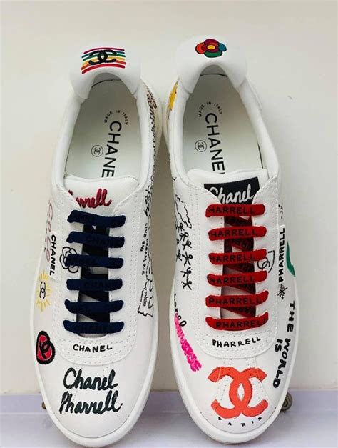 chanel pharrell sneakers price|white Chanel tennis shoes.